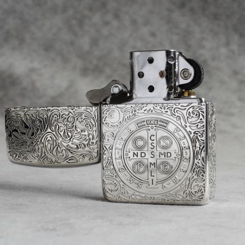 Bật Lửa Zippo Bạc Nguyên Khối Cao Cấp Khắc  Constantine  Phiên Bản 1941