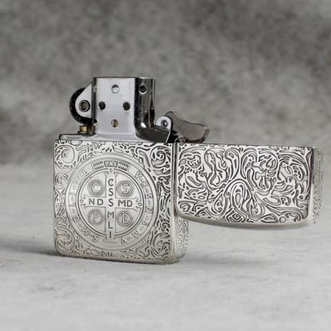 Bật Lửa Zippo Bạc Nguyên Khối Cao Cấp Khắc  Constantine  Phiên Bản 1941