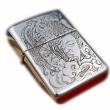 Bật Lửa Zippo Bạc Nguyên Khối Cao Cấp Khắc Đức Phật Và Quỷ Bản Armor