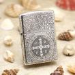 Bật Lửa Zippo Bạc nguyên khối Cao Cấp khắc hình  Nổi Constantine Phiên Bản Amor