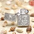 Bật lửa Zippo  Bạc nguyên khối cao cấp khắc hình Rồng Châu Á