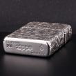 Bật Lửa Zippo Bạc Nguyên Khối Cao Cấp Khắc Hoa Văn  Arabesque Vỏ Dầy Bản Armor Giới Hạn