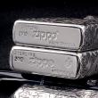 Bật Lửa Zippo Bạc Nguyên Khối Cao Cấp Khắc Hoa Văn Tình Yêu Hoa Elf Bản Mỏng