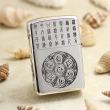 Bật Lửa Zippo Bạc Nguyên Khối Cao Cấp Khắc Phật Bà Quan Âm