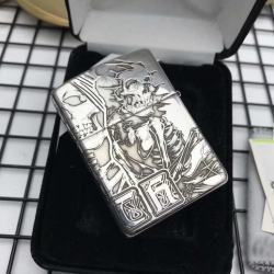 Bật Lửa Zippo Bạc Nguyên Khối Cao Cấp Khắc Thần Chết Armor