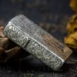 Bật Lửa Zippo Bạc Nguyên Khối Cao Cấp Khắc Lục Tự Đại Minh Chú Armor