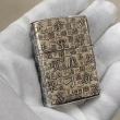 Bật lửa Zippo Bạc Nguyên Khối Cao Cấp Khắc Thần Chú Bản Vỏ Mỏng