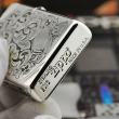 Bật Lửa Zippo Bạc Nguyên Khối Cao Cấp Khắc Thần Rừng Bản Chém Góc