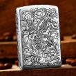 Bật Lửa Zippo Bạc Nguyên Khối Cao Cấp Khắc Tỳ Hưu Năm Mặt Tài Lộc Bản Giới Hạn 99 Chiếc Vỏ Mỏng