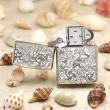 Bật Lửa Zippo Bạc Nguyên Khối Chạm Khắc Họa Tiết Rồng Nguyên Con