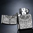 Bật Lửa Zippo Bạc Nguyên Khối Khắc  Codex Gigas Vỏ Dày Bản Armor