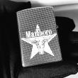 Bật Lửa Zippo Bạc Nguyên Khối Khắc Lô Gô Marlboro Bản Vỏ Mỏng