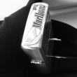 Bật Lửa Zippo Bạc Nguyên Khối Khắc Lô Gô Marlboro Bản Vỏ Mỏng