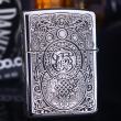 Bật Lửa Zippo  Bạc Nguyên Khối Khắc Tỳ Hưu Tài Lộc Bản Giới Hạn