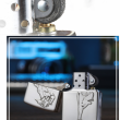 Bật Lửa Zippo Bạc Nguyên Khối Phiên Bản Giới Hạn Cô Gái windy Bản Vỏ Dầy Armor