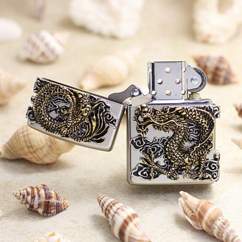 Bật Lửa Zippo Balem Long Thần ( Rồng) Cưỡi Mây