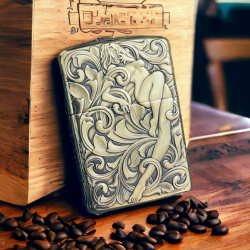 BẬT LỬA ZIPPO BẢN ĐỒNG DÀY KHẮC HÌNH 3D CÔ GÁI SEXY - Mã SP: ZPC4183