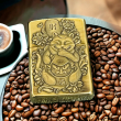 BẬT LỬA ZIPPO BẢN ĐỒNG DÀY KHẮC HÌNH 3D MÈO THẦN TÀI PHIÊN BẢN 2