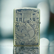 BẬT LỬA ZIPPO BẢN ĐỒNG TRƠN CHÍNH HÃNG KHẮC HÌNH 3D CÁ CHÉP SIÊU SẮC NÉT