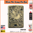BẬT LỬA ZIPPO BẢN ĐÔNG TRƠN KHẮC 3D HÌNH NGỰA CÓ CÁNH  SIÊU SẮC NÉT