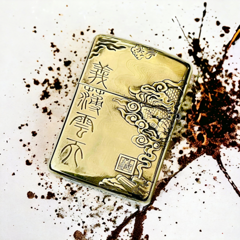 BẬT LỬA ZIPPO BẢN ĐÔNG TRƠN KHẮC 3D HÌNH NGỰA CÓ CÁNH  SIÊU SẮC NÉT