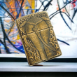 BẬT LỬA ZIPPO BẢN ĐỒNG TRƠN KHẮC HÌNH 3D CON VOI SIÊU SẮC NÉT