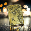 BẬT LỬA ZIPPO BẢN ĐỒNG TRƠN KHẮC HÌNH 3D MẶT QUAN CÔNG SIÊU SẮC NÉT