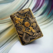 BẬT LỬA ZIPPO BẢN ĐỒNG TRƠN KHẮC HÌNH 3D RỒNG PHƯỢNG  PHIÊN BẢN 2 SIÊU NÉT 3D043