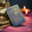 BẬT LỬA ZIPPO BẢN ĐỒNG TRƠN KHẮC HÌNH 3D TUỔI CON CHÓ  SIÊU SẮC NÉT