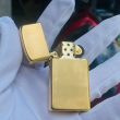 BẬT LỬA ZIPPO BẢN SLIM CỔ  XƯỚC BỌC VÀNG 10K