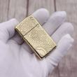 Bật Lửa Zippo Chạm Khắc Họa Tiết Ngọn Lửa Cổ Điển Phiên Bản Hẹp Slim