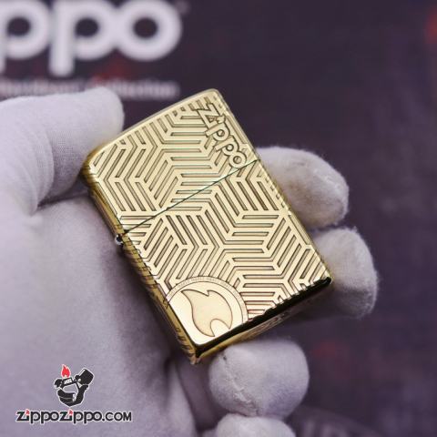 Bật Lửa Zippo Chạm Khắc Họa Tiết Ngọn Lửa Cổ Điển