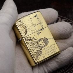Bật Lửa Zippo Chất Liêu Đồng Khắc Tề Thiên Đại Thánh - Mã SP: ZPC1706-254