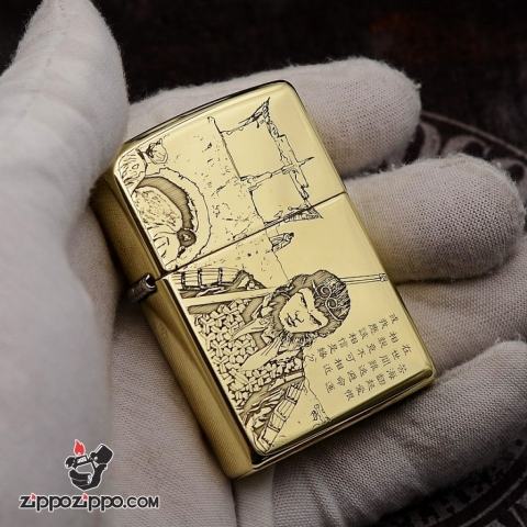 Bật Lửa Zippo Chất Liêu Đồng Khắc Tề Thiên Đại Thánh