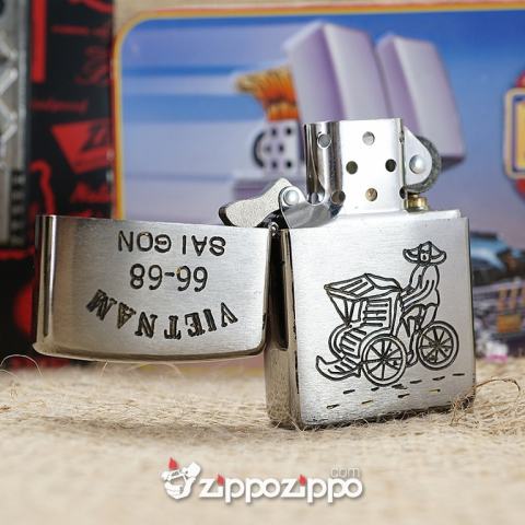 Bật lửa zippo chiến tranh việt nam đời sô ( Sài Gòn)