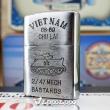 Bật lửa zippo chiến tranh việt nam đời số ( VIETNAM-CHU LAI 68-69 )