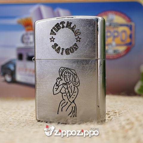 Bật lửa zippo chiến tranh việt nam đời sô ( VIETNAM-SAIGON)