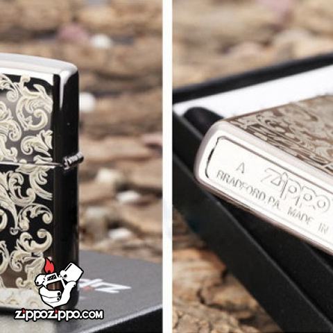 Bật lửa Zippo chính hãng 150 in hoa văn