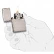 Bật Lửa Zippo Vỏ Dày Đồng Mạ Chrome Xước Ngang - SKU 162 – Zippo Armor Brushed Chrome