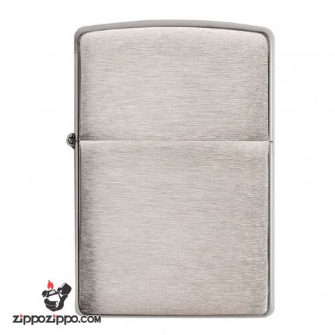 Bật Lửa Zippo Vỏ Dày Đồng Mạ Chrome Xước Ngang - SKU 162 – Zippo Armor Brushed Chrome