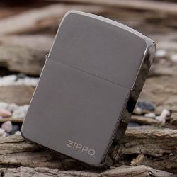 Bật Lửa Zippo 1941 - Logo Zippo SKU 24485 – Zippo Replica 1941 Black Ice with Zippo Logo - Mã SP: ZPC0188