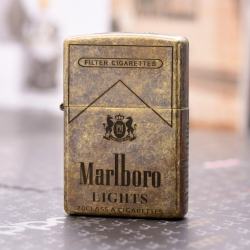 Bật Lửa Zippo CHính Hãng 201FB Khắc logo Marlboro - Mã SP: ZPC1726