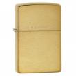 Bật Lửa Zippo Đồng Vân Xước Ngang Khắc Chữ SOLID BRASS - SKU 204 – Zippo Brushed Brass Engraved