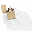 Bật Lửa Zippo Đồng Vàng Xi Xước Bụi - SKU 207G – Zippo Gold Dust