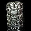 Bật lửa zippo chính hãng áo giáp bạc rỗng Skull Jacket Skull Thanatos