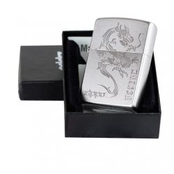 Bật lửa Zippo chính hãng bạc khắc rồng đặc biệt - Mã SP: ZPC0211