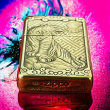 Bật lửa zippo chính hãng bản đồng trơn AMOR khắc 3D hình tuổi hổ siêu sắc nét