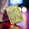 Bật lửa zippo chính hãng bản đồng trơn AMOR khắc 3D hình tuổi hổ siêu sắc nét