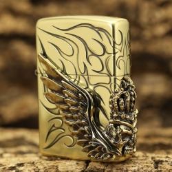 Bật lửa zippo chính hãng biểu tượng cướp biển cánh thiên thần - Mã SP: ZPC0228