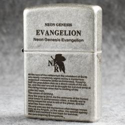 Bật lửa Zippo Chính Hãng Bức Thư Evangelion Mạ Antique Silver - Mã SP: ZPC2919